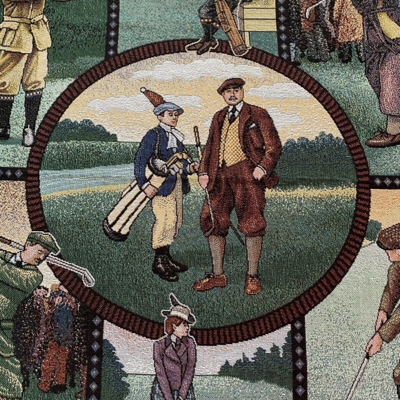 American Weavers Golfer Blanket Couch Bed Throw - Picture 3 of 12